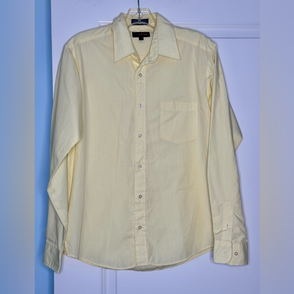 🍓6/$15🍓 Boy’s Size 18 Yellow Button Down - Picture 3 of 6